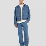 Trucker Pleated Denim Jacket