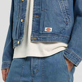 Trucker Pleated Denim Jacket