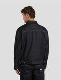 Trucker Pleated Denim Jacket