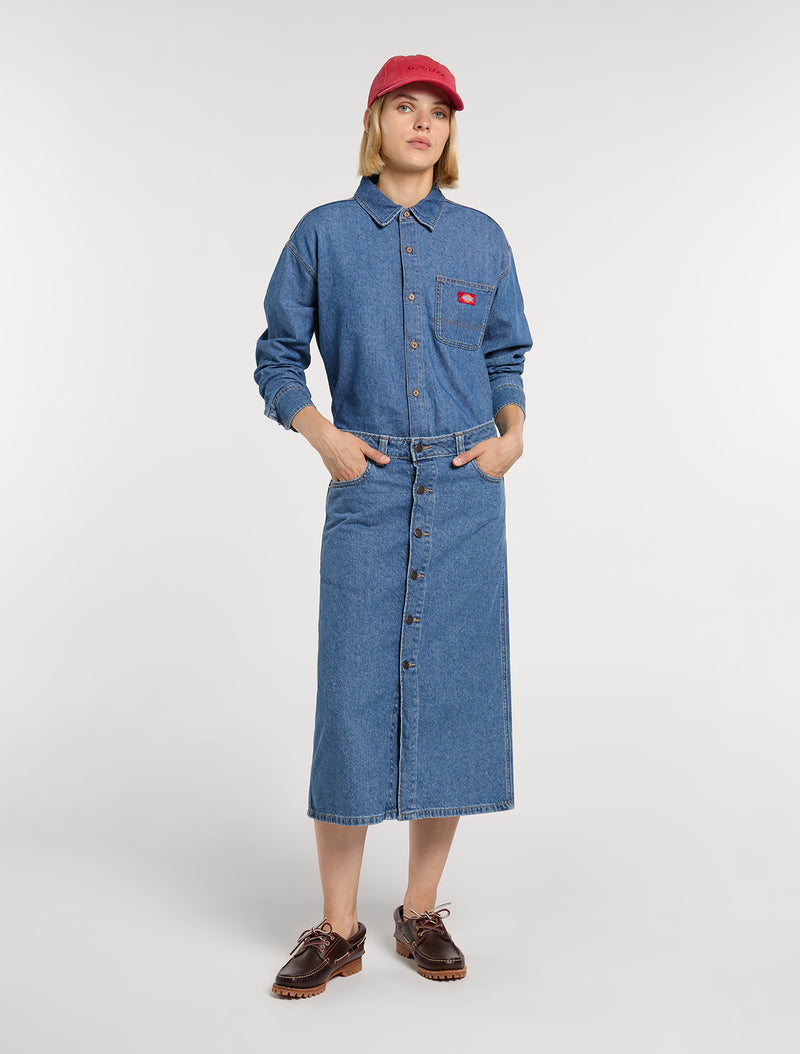 Long Sleeve Women's Jeans Shirt