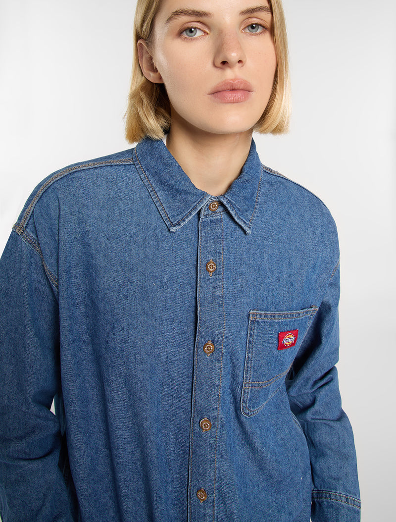Long Sleeve Women's Jeans Shirt