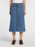 Midi Denim Women's Skirt