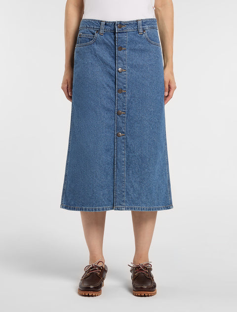 Midi Denim Women's Skirt