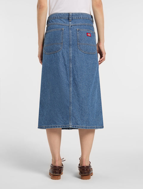 Midi Denim Women's Skirt