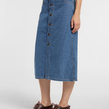Midi Denim Women's Skirt