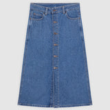 Midi Denim Women's Skirt
