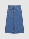 Midi Denim Women's Skirt