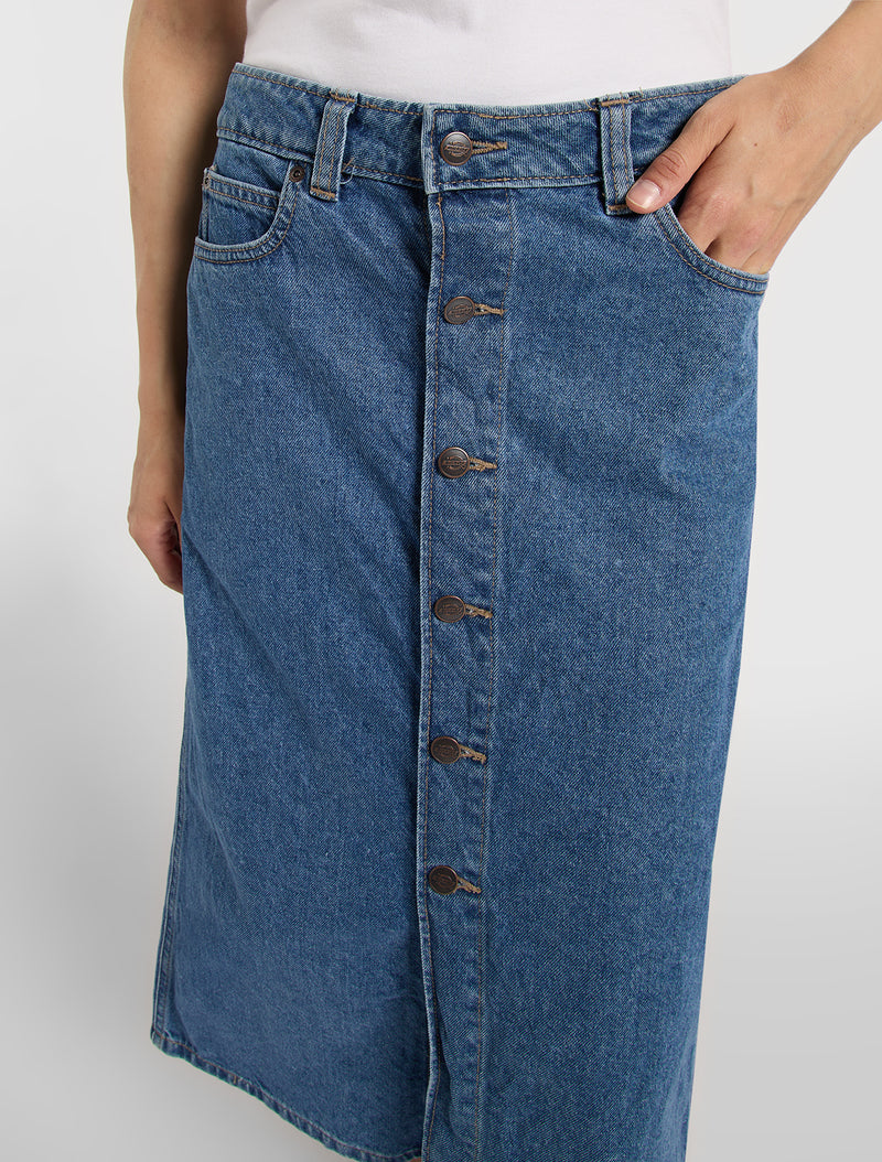 Midi Denim Women's Skirt