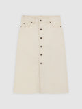 Midi Denim Women's Skirt