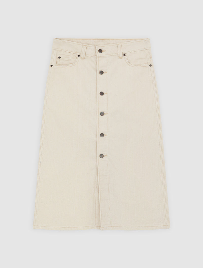 Midi Denim Women's Skirt