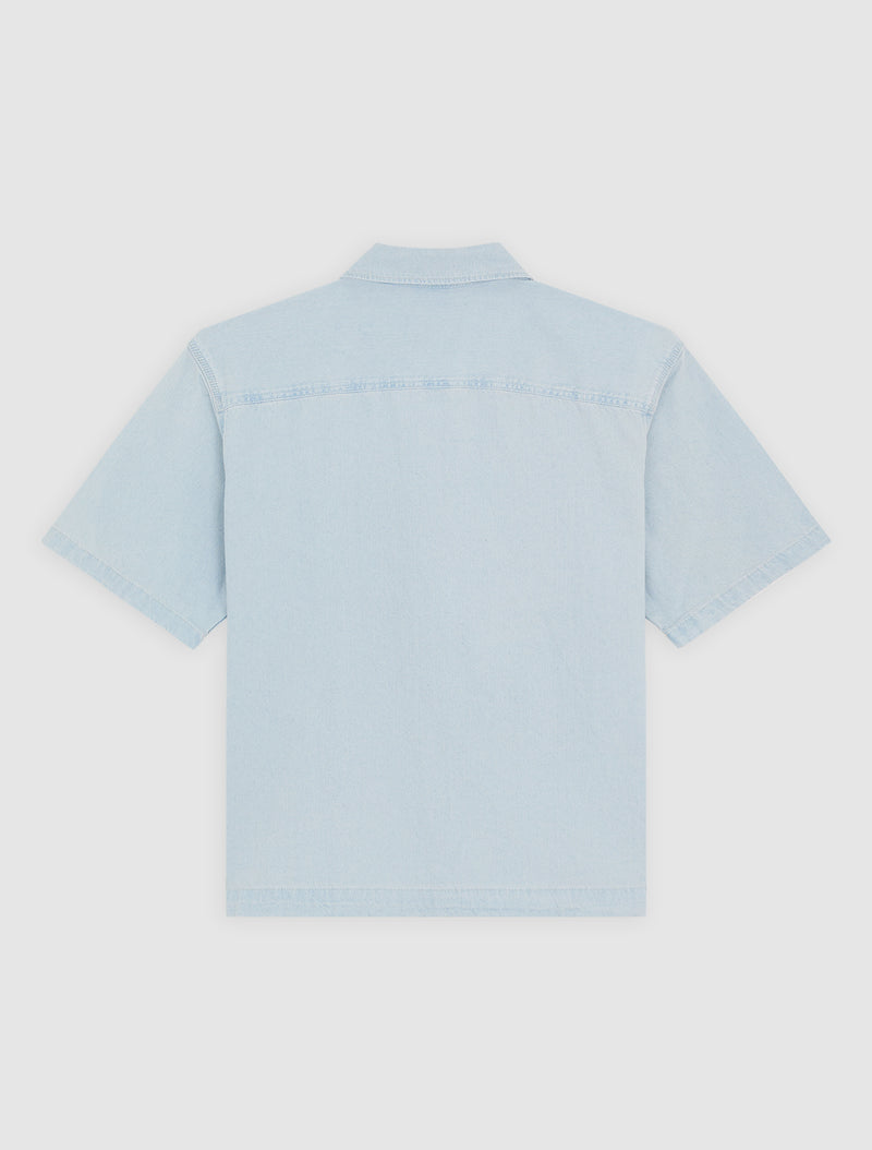Short Sleeve Jeans Shirt