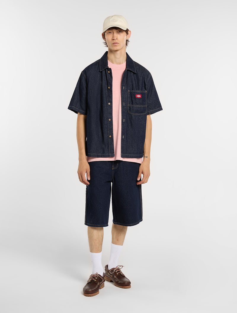 Short Sleeve Jeans Shirt