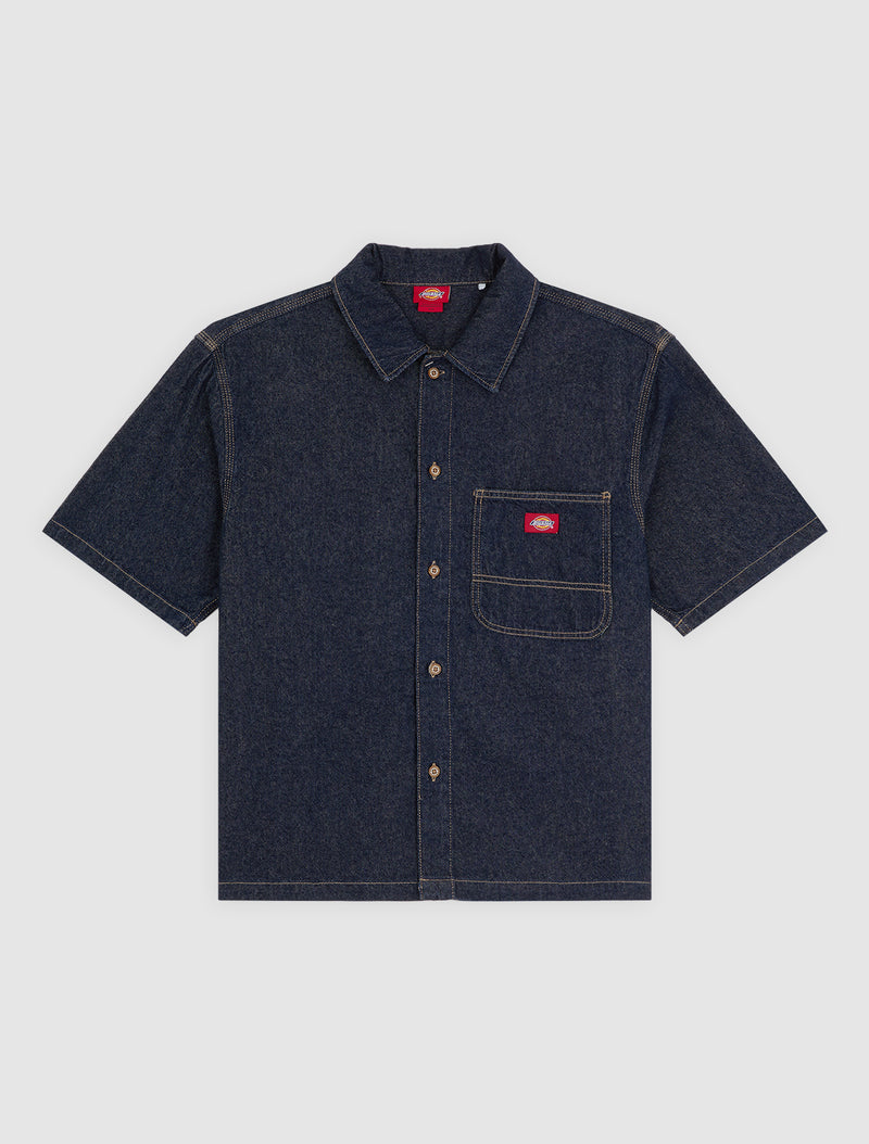 Short Sleeve Jeans Shirt