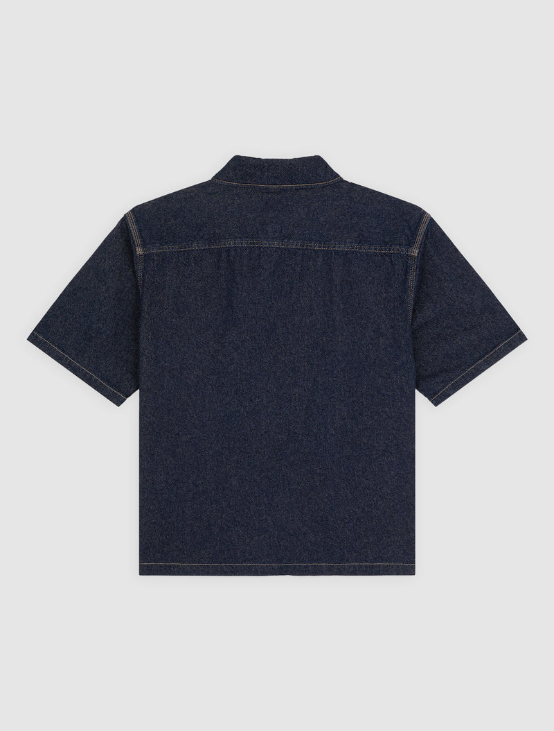 Short Sleeve Jeans Shirt