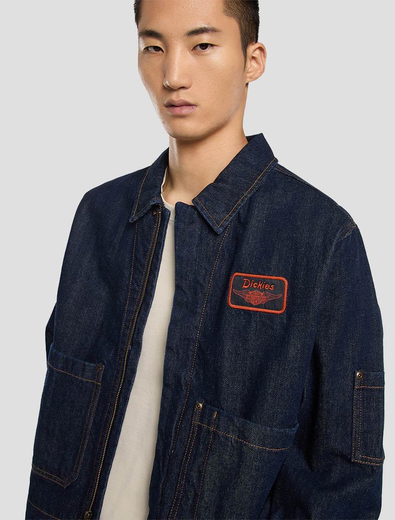 Dickies x Harley-Davidson® Boxy Fit Embroidered Denim Jacket
