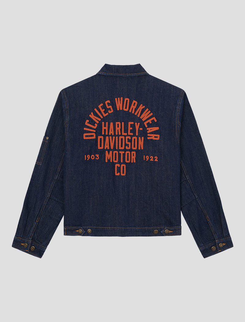 Dickies x Harley-Davidson® Boxy Fit Embroidered Denim Jacket