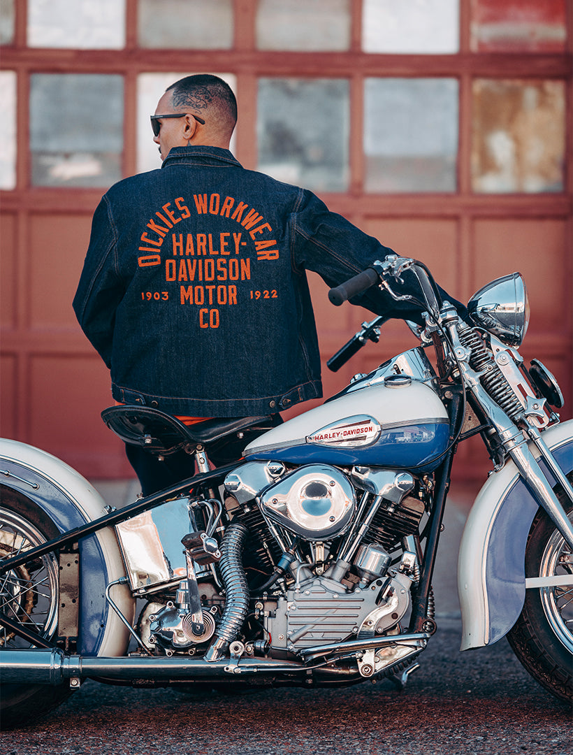Dickies x Harley-Davidson® Boxy Fit Embroidered Denim Jacket