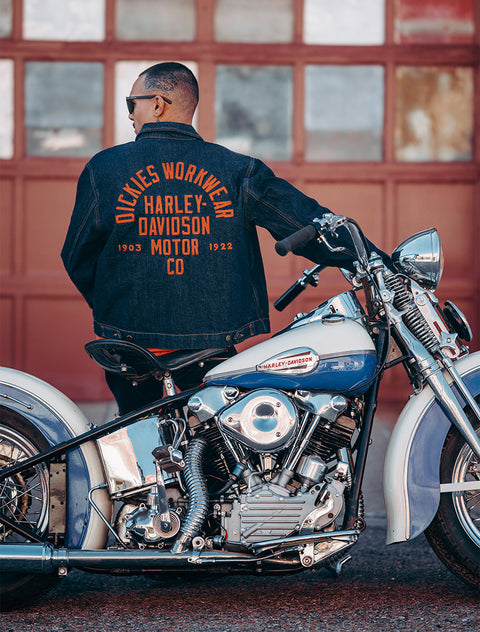 Dickies x Harley-Davidson® Boxy Fit Embroidered Denim Jacket