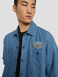 Dickies x Harley-Davidson® Boxy Fit Chambray Embroidered Work Shirt