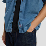 Dickies x Harley-Davidson® Boxy Fit Chambray Embroidered Work Shirt