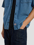 Dickies x Harley-Davidson® Boxy Fit Chambray Embroidered Work Shirt