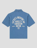 Dickies x Harley-Davidson® Boxy Fit Chambray Embroidered Work Shirt