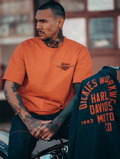 Dickies x Harley-Davidson® Vintage Wash Cowboy Graphic T-Shirt
