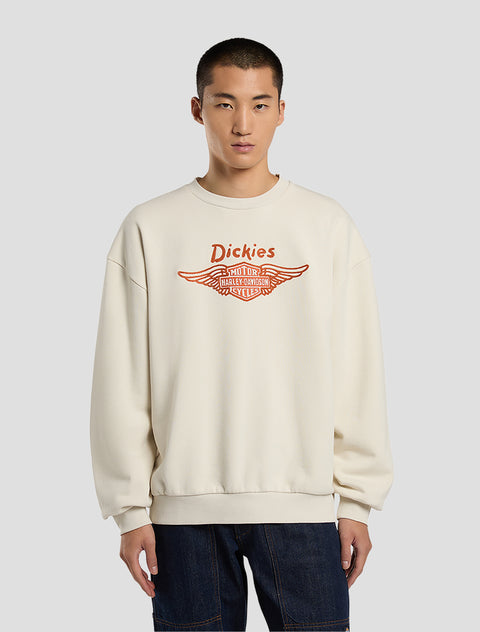 Dickies x Harley-Davidson® Boxy Fit Embroidered Crewneck Sweatshirt