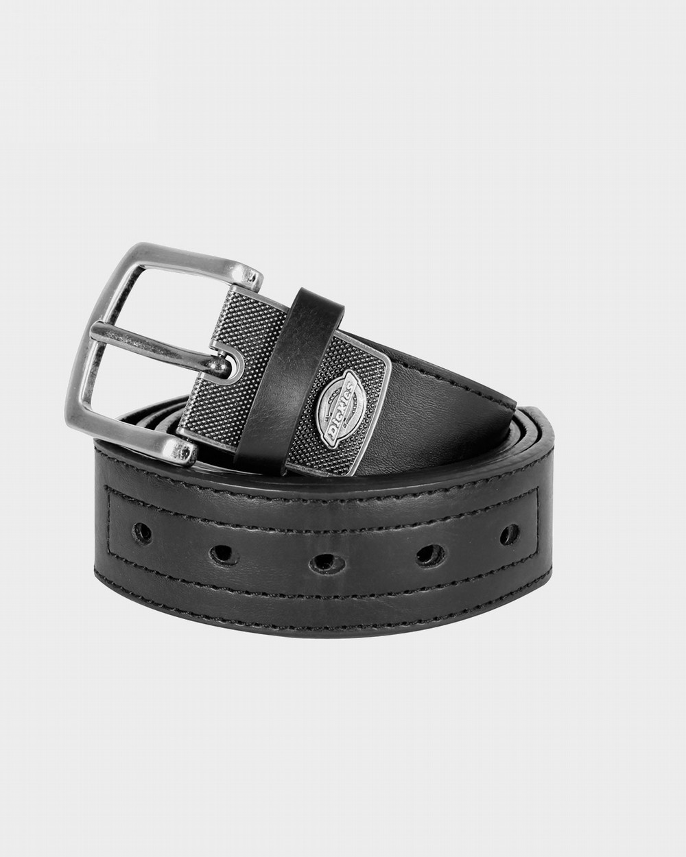 Buy Womens Heavyweight Genuine Leather Belt With Circle Center Bar
