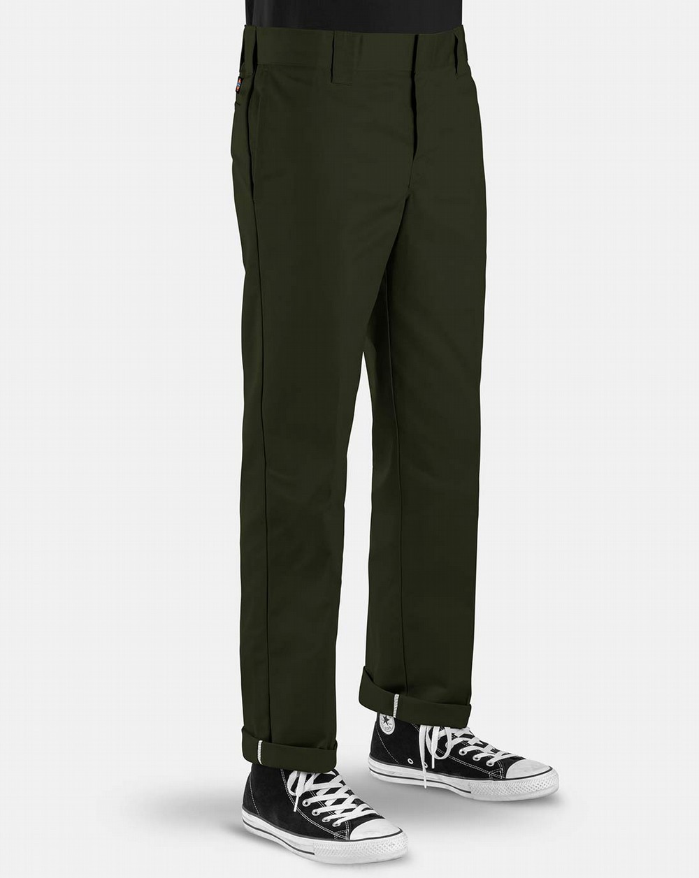 olive green dickies slim straight