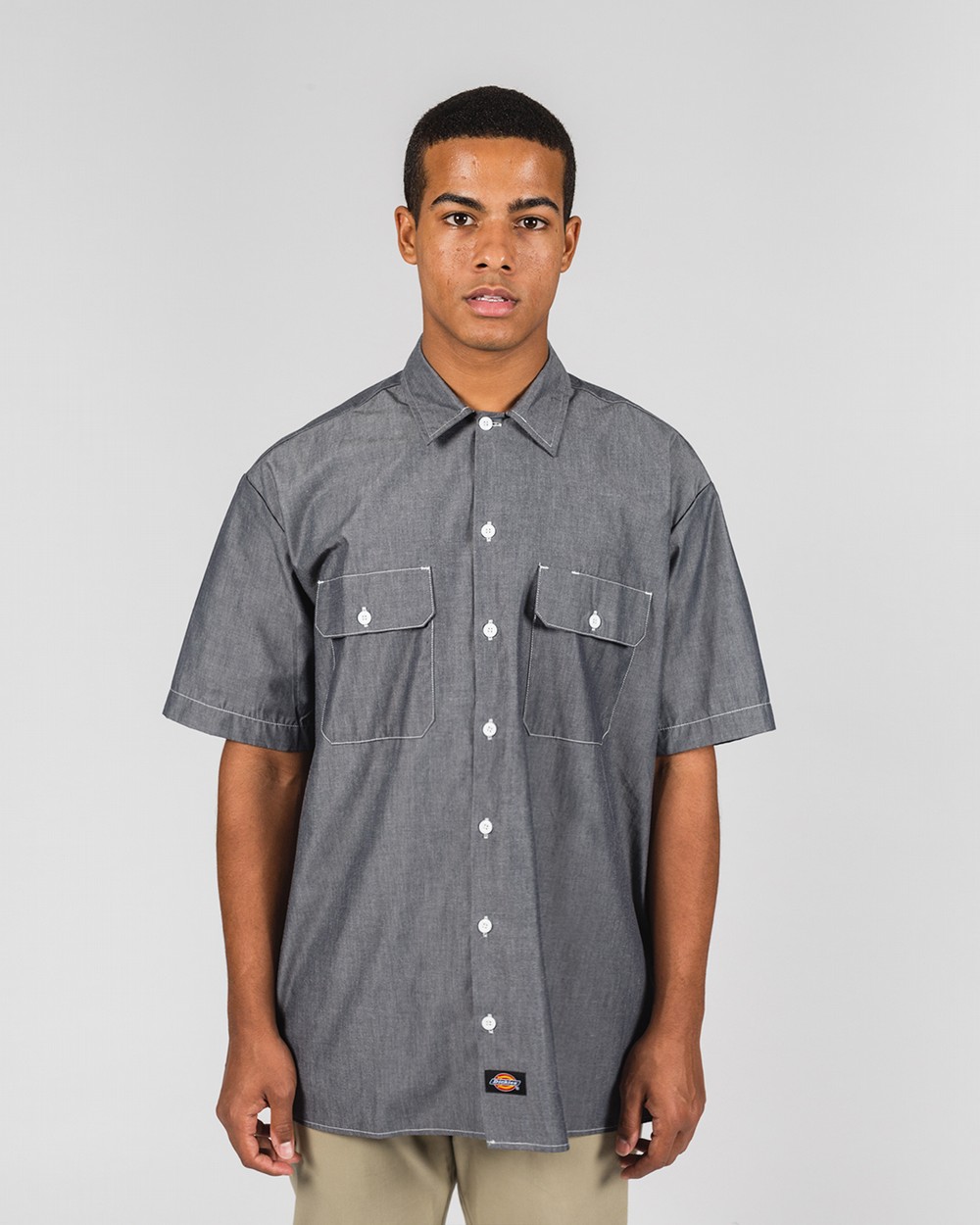 Dickies chambray short sleeve shirt on sale