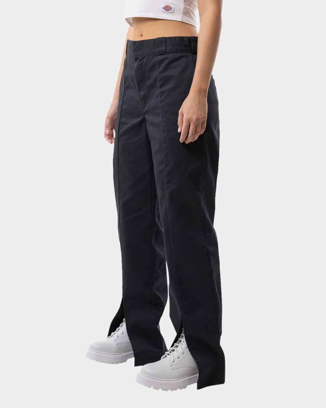 Dickies Women's High Rise Wide Leg Twill Pants, Rinsed Dark Navy, 26 :  : Clothing, Shoes & Accessories